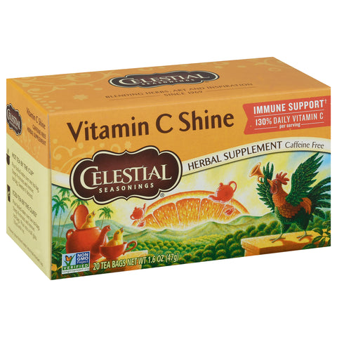 Celestial Seasonings Vitamin C Shine Tea Bags 20 CT