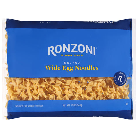 Ronzoni No.167 Wide Egg Noodles 12 oz - 12 Pack