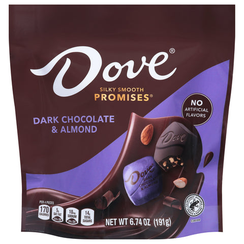 Dove Promises Dark Chocolate & Almond Candy 6.74 oz - 8 Pack