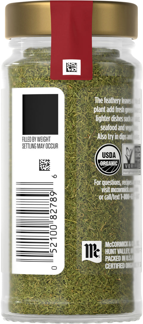 McCormick Gourmet Organic Dill Weed - 0.5 OZ 3 Pack