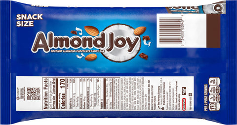 Almond Joy Candy Bars Snack Size 11.3 OZ