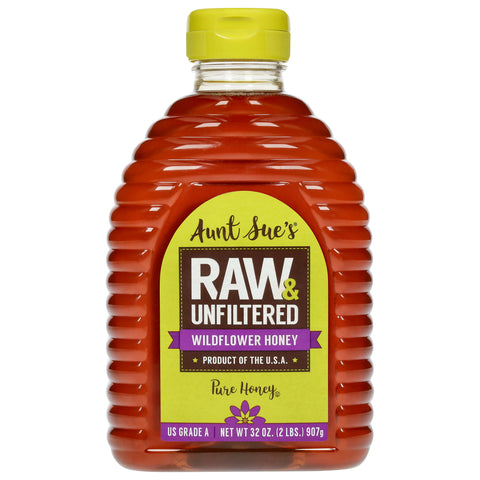 Aunt Sue's Honey Raw Wild Natural 32 OZ