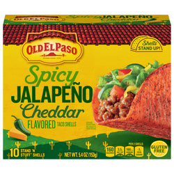 Old El Paso Spicy Jalapeno Cheddar Shells - 5.4 OZ 6 Pack