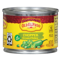 Old El Paso Mild Chopped Green Chiles - 4 OZ 24 Pack