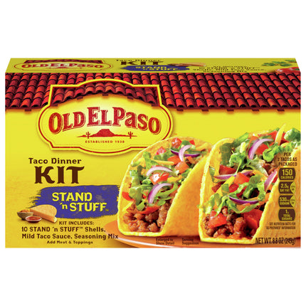 Old El Paso Taco Dinner Kit Stand N Stuff Shells - 8.8 OZ 10 Pack