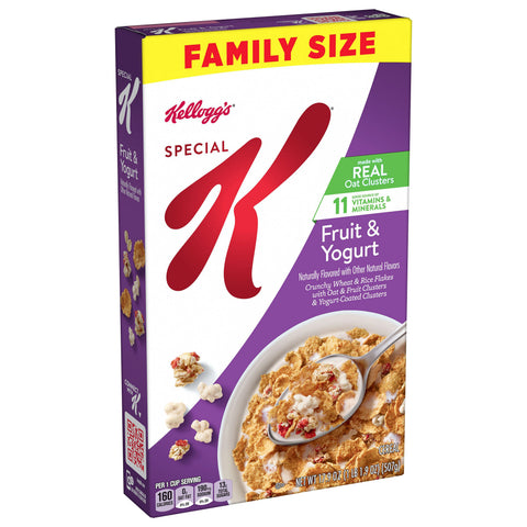 Kellogg's Special K Breakfast Cereal Fruit and Yogurt, 17.9 oz