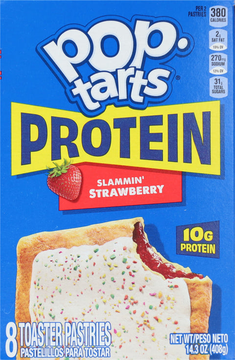 Pop-Tarts Protein Slammin' Strawberry Toaster Pastries 8 Each