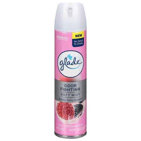 Glade Odor Fighting Soft Mist Blue Berry Splash Air Freshener 8 oz - 8 OZ 6 Pack