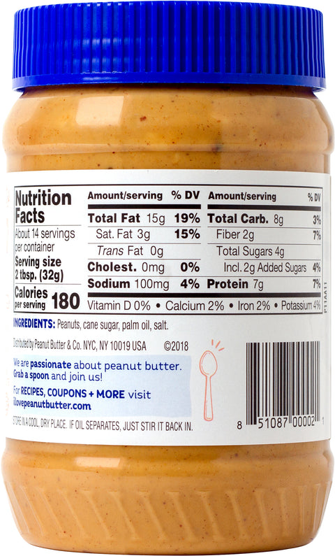 Peanut Butter & Co Gluten Free Crunch Time Crunchy Peanut Butter 16 OZ