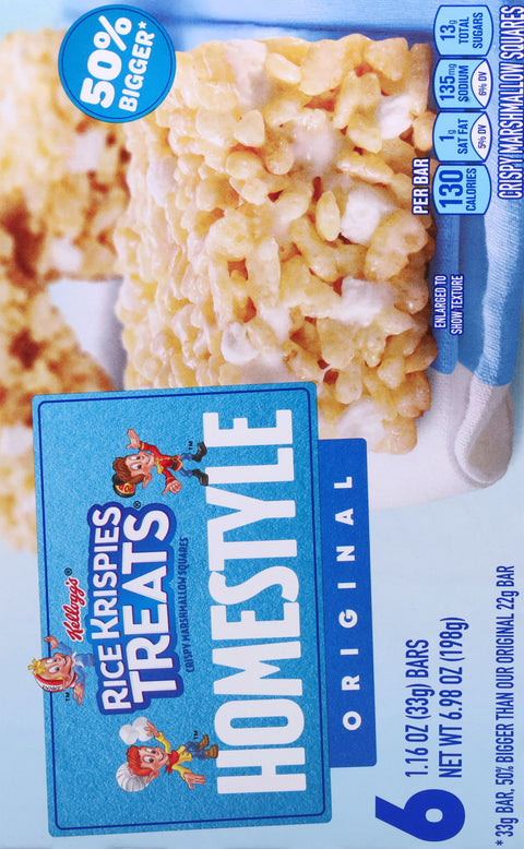 Kellogg's Rice Krispies Treats Homestyle 6.98 OZ
