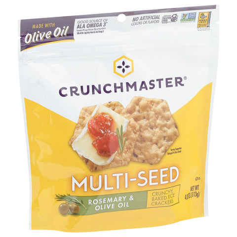 Crunchmaster Gluten Free Multi-Seed Rosemary & Olive Oil Crackers 4 OZ