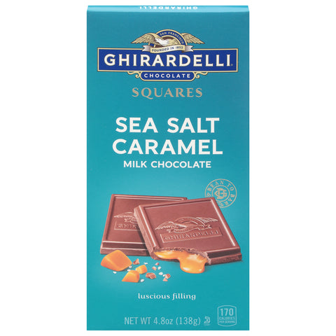 Ghirardelli Sea Salt Caramel Milk Chocolate - 4.8 OZ 10 Pack