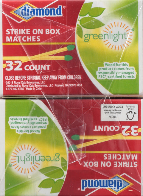 Diamond Matches Strike On Box 320 CT