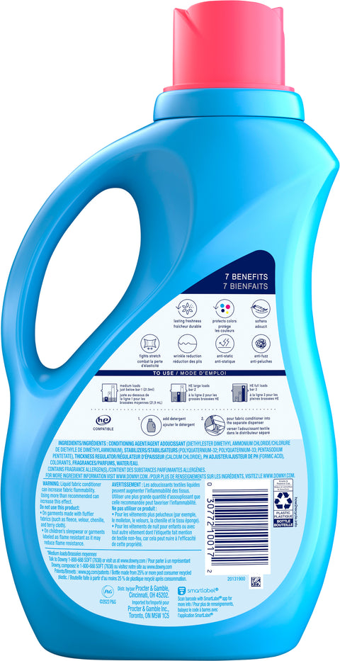 Downy Ultra Laundry Liquid Fabric Softener (Fabric Conditioner), April Fresh, 66 fl oz, 90 Loads