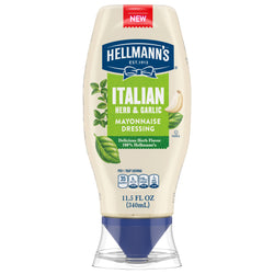 Hellmann's Italian Herb and Garlic Mayonnaise Squeeze - 11.5 OZ 8 Pack