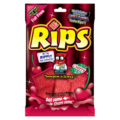 Rips Bite-Size Cherry Pieces - 4 OZ 36 Pack