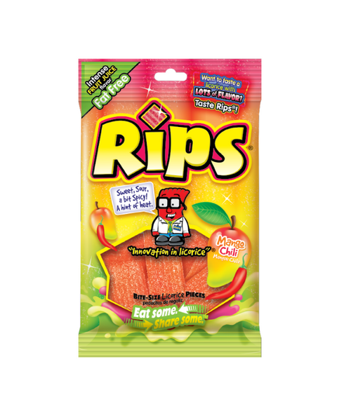 Rips Bite-Size Mango Chili Pieces - 4 OZ 36 Pack