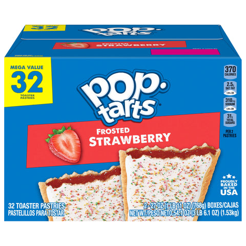 Kellogg's Pop-Tarts Frosted Strawberry Family Pack 54.1 OZ