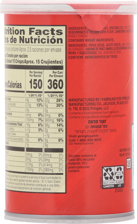 Pringles Original Grab & Go 2.3 OZ