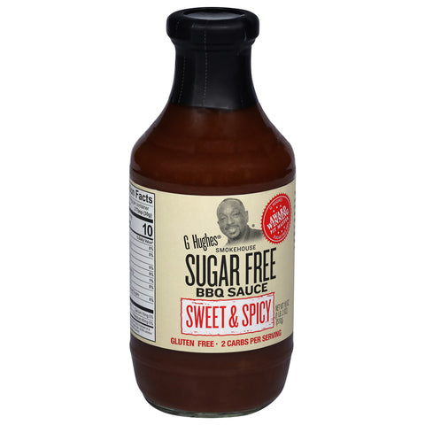 G Hughes Sugar Free Sweet & Spicy BBQ Sauce 18 oz