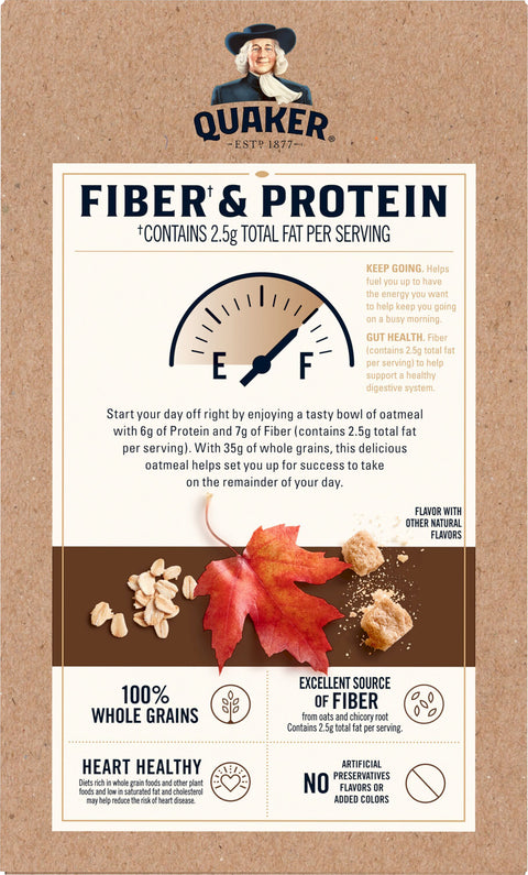 Quaker Oatmeal Weight Control Maple Brown Sugar 12.1 OZ
