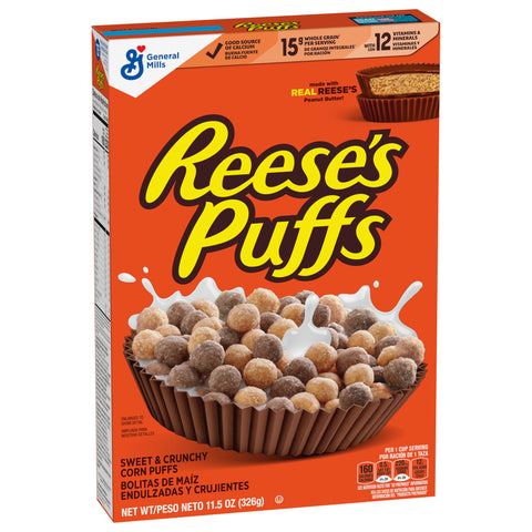 General Mills Reese's Peanut Butter Puffs 11.5 OZ
