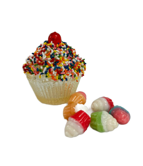 Hollow Candy Cupcake filled with Cupcake Gummies