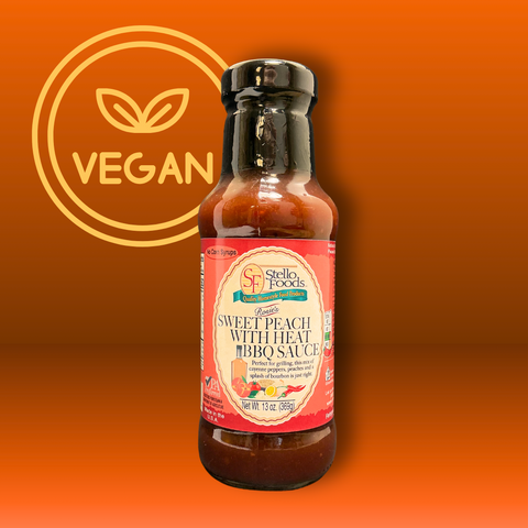 Stello Foods - Rosie's Sweet Peach With Heat BBQ Sauce 13 oz