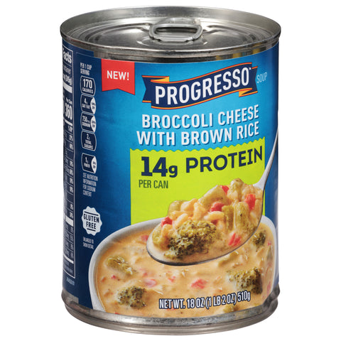 Progresso Broccoli Cheese with Brown Rice Soup 18 oz