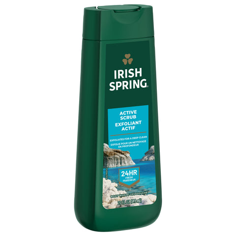 Irish Active Scrub Moisturizing Face + Body Wash 20 FZ