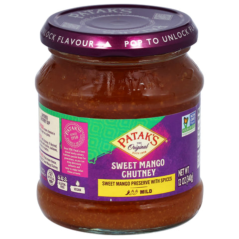 Patak's Sweet Mango Mild Chutney 12 OZ