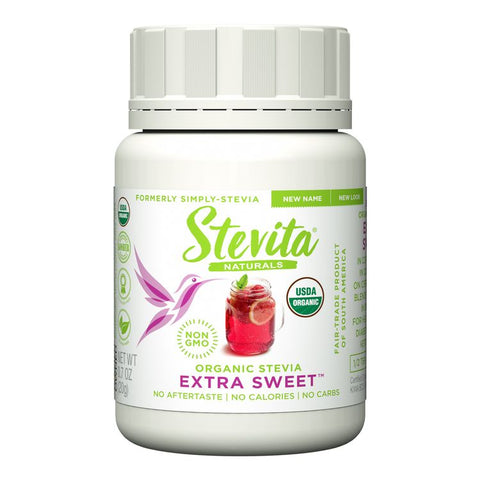 Stevita Naturals Stevita Extra Sweet Organic Pure Stevia Jar - 0.7 OZ 6 Pack