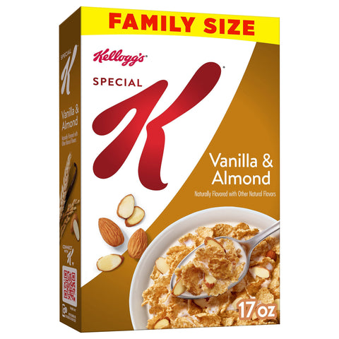 Kellogg's Special K Breakfast Cereal Vanilla and Almond, 17 oz