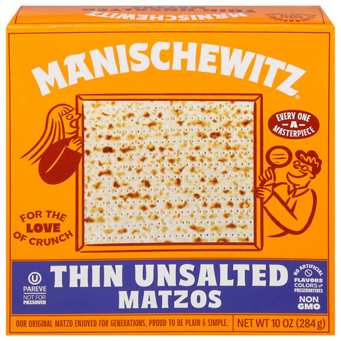 Manischewitz Unsalted Thin Matzo 10 OZ