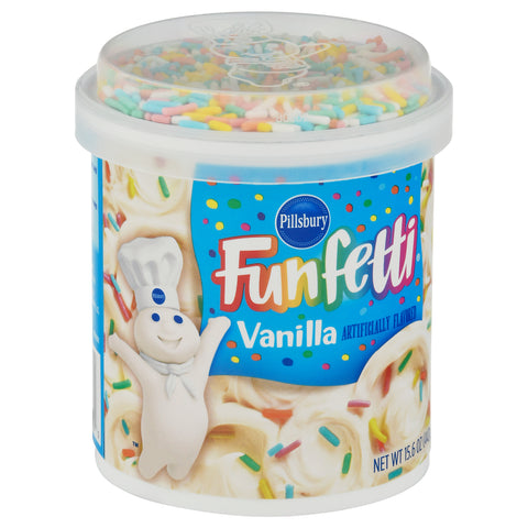 Pillsbury Funfetti Vanilla Frosting 15.6 OZ