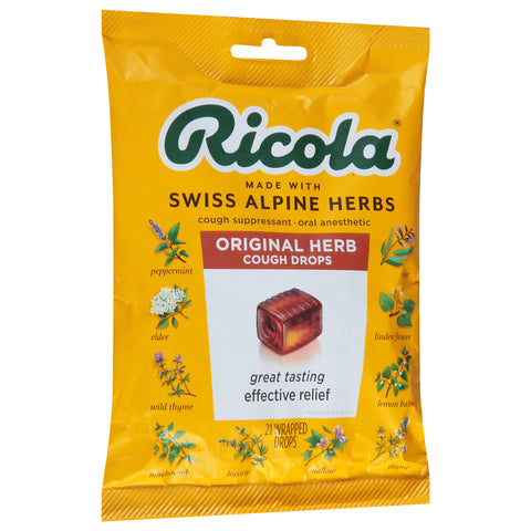 Ricola Cough Drops Original Herb 21 CT