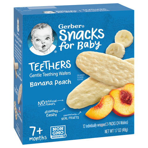 Gerber Banana Peach Teethers 1.7 OZ