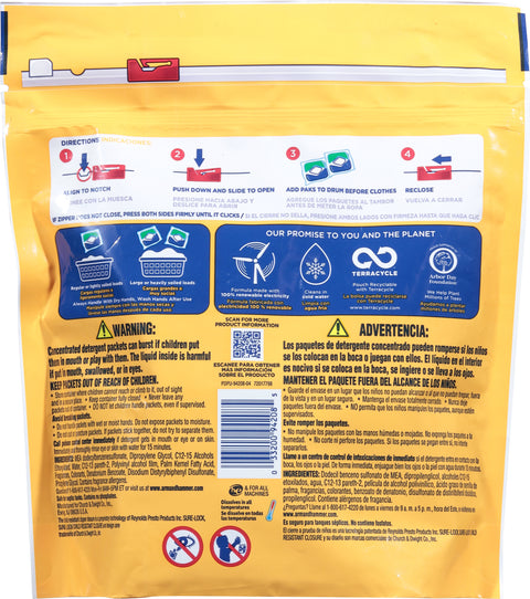 Arm & Hammer Plus OxiClean Power Paks 5 in 1 Stain Fighters Concentrated Fresh Scent Laundry Detergent 24 ea