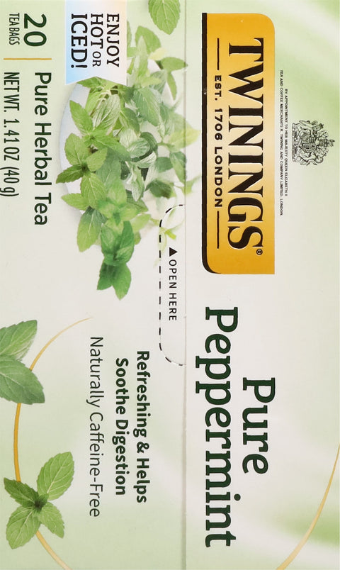 Twinings Pure Peppermint Herbal Tea 20 CT