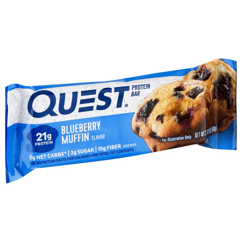 Quest Blueberry Muffin Flavor Protein Bar 2.12 OZ