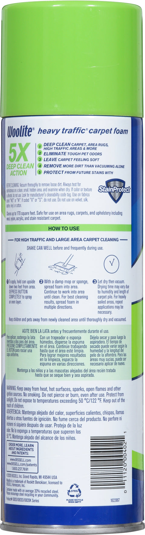 Woolite Heavy Traffic Rug Cleaner 22 OZ