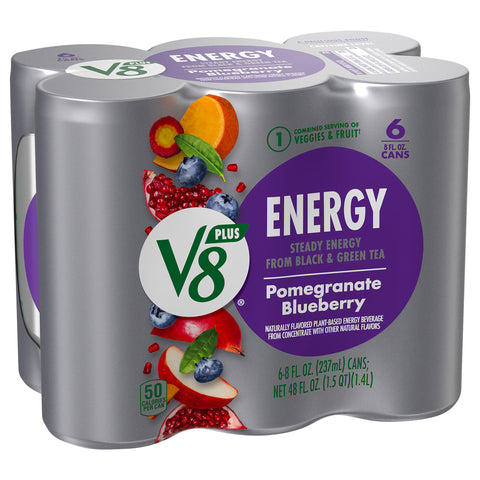 V8 Juice Fusion Energy Pomegranate Blueberry 48 FZ