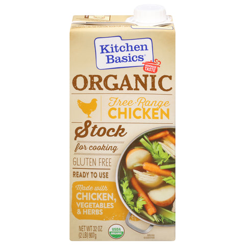 Kitchen Basics Organic Free Range Chicken Stock 32 OZ