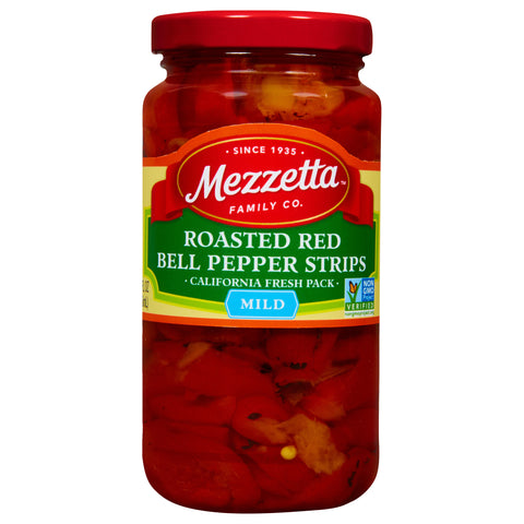 Mezzetta Roasted Red Bell Pepper Strips 10.0 FZ 12 Pack 10 FZ