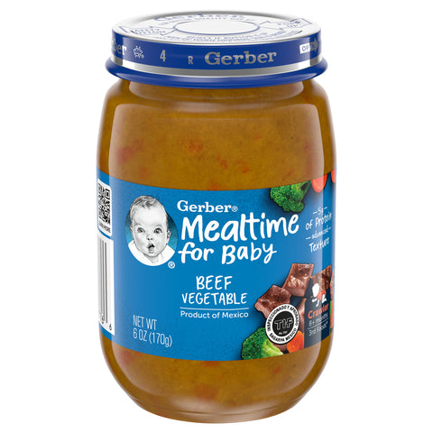 Gerber Beef Vegetable Baby Food 6 OZ