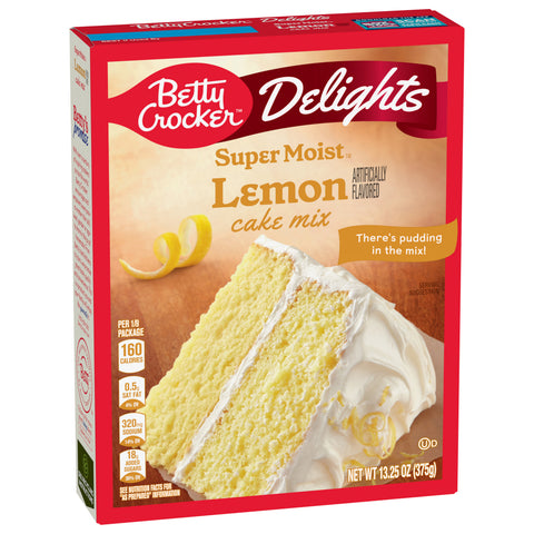 Betty Crocker Mix Cake Super Moist Lemon 13.25 OZ