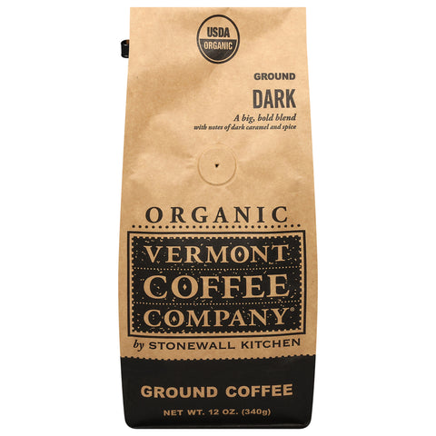 Vermont Coffee Company Organic Dark Ground Coffee 12 oz - 6 Pack