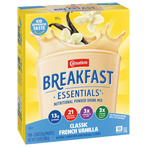 Carnation Drink Mix Instant Breakfast Vanilla 12.6 OZ