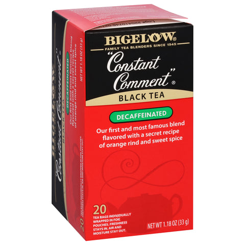 Bigelow Decaffeinated Constant Comment Black Tea 20 CT