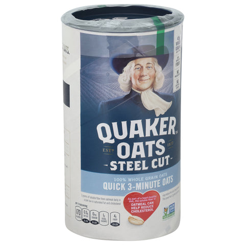 Quaker Steel Cut Quick 3 Minute Oats 25 OZ